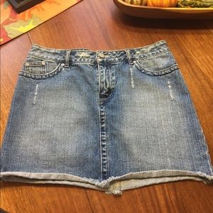 kenzie denim mini skirt